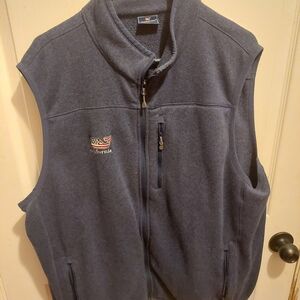 Vineyard Vines Navy Fleece Vest